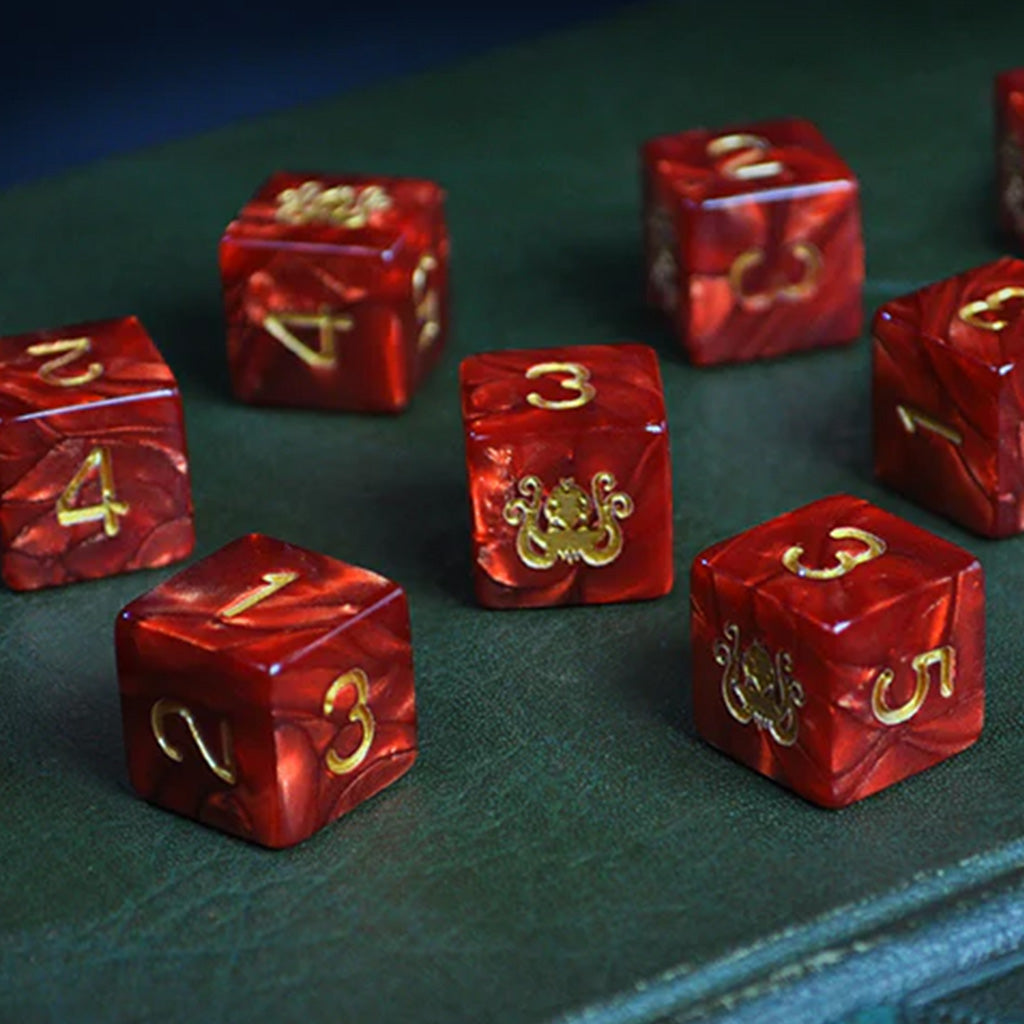 Cthulhu dice set (red)
