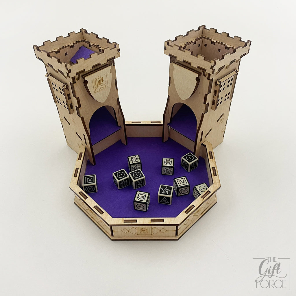 Fortress dice tower-tray