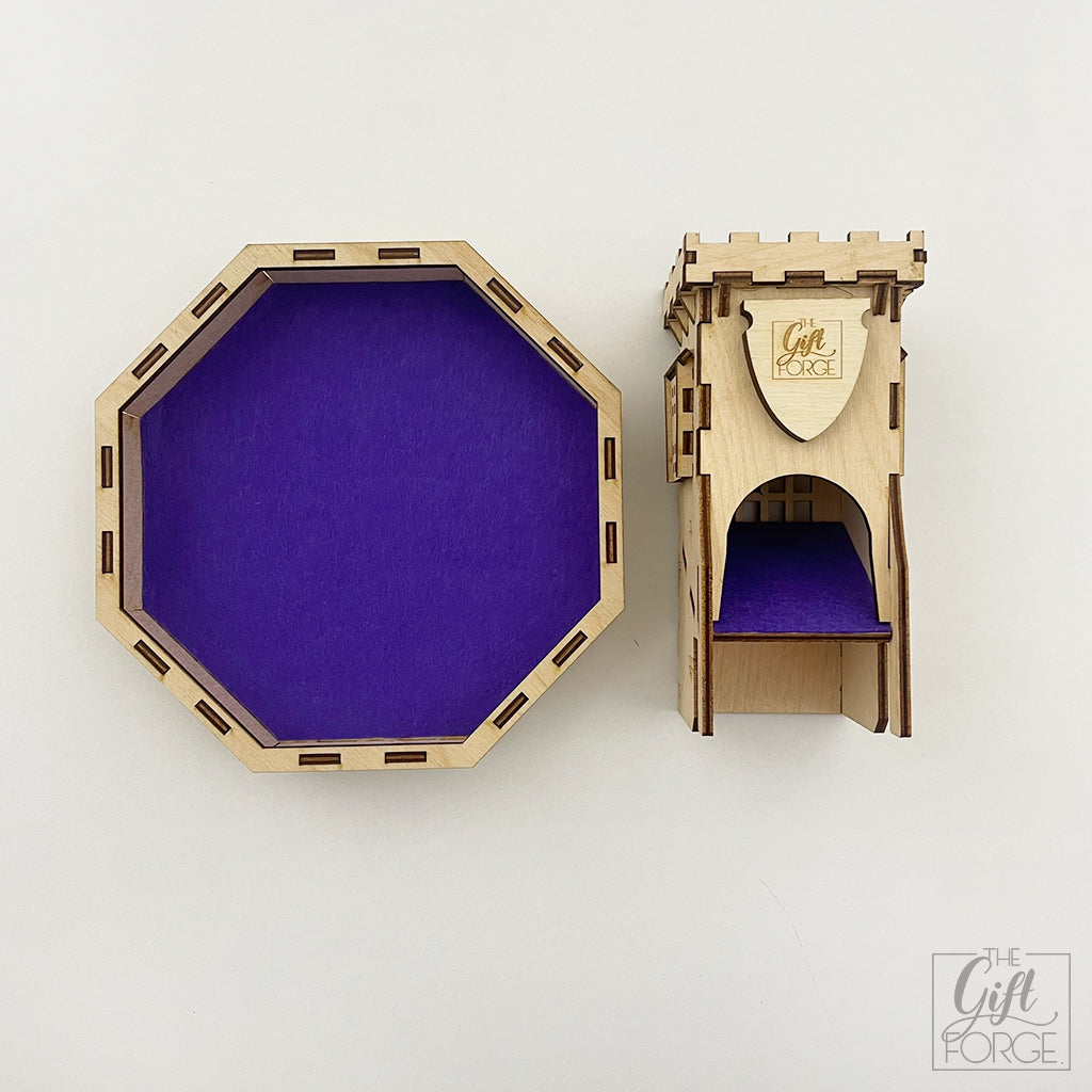 Fortress dice tower-tray
