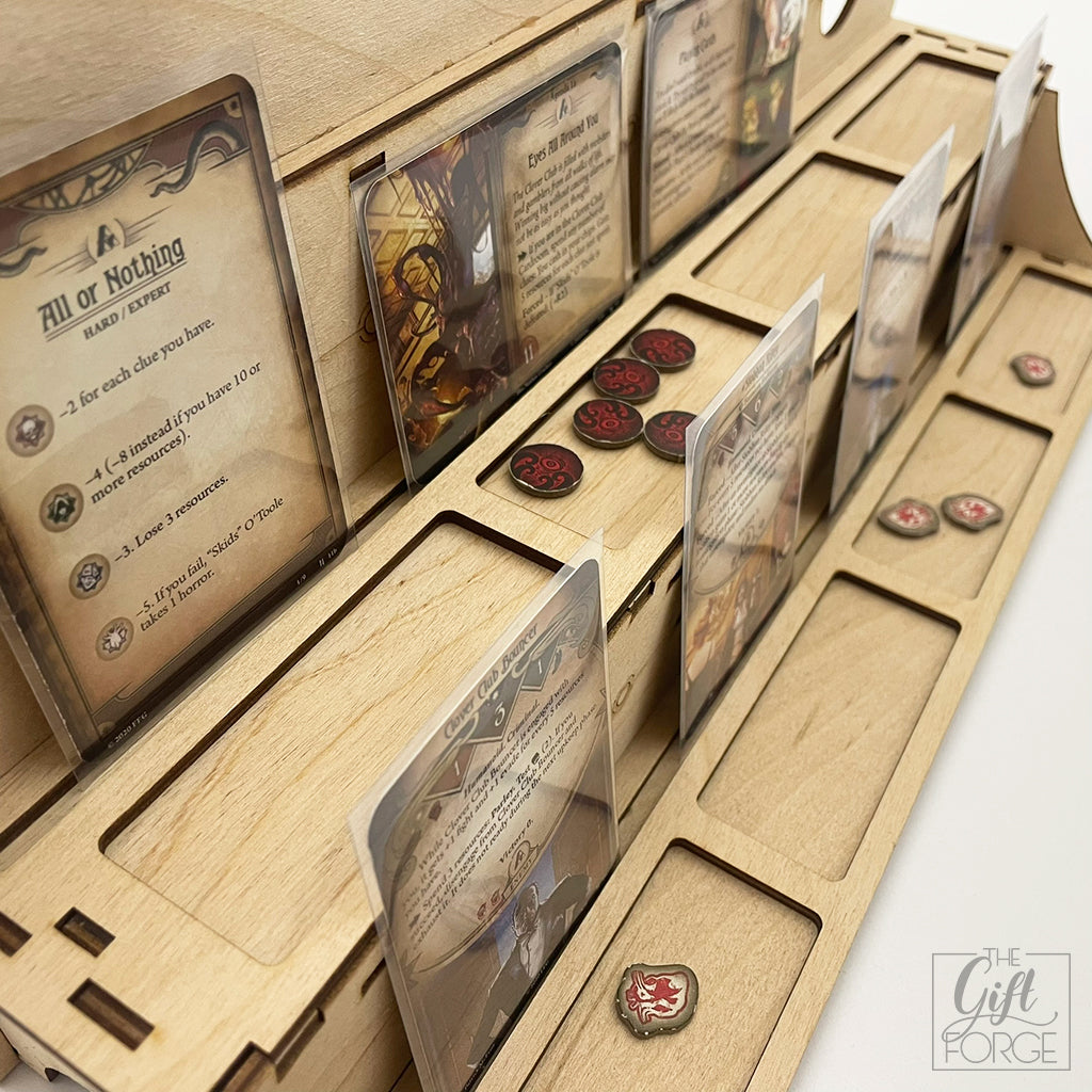 Card and token holder display