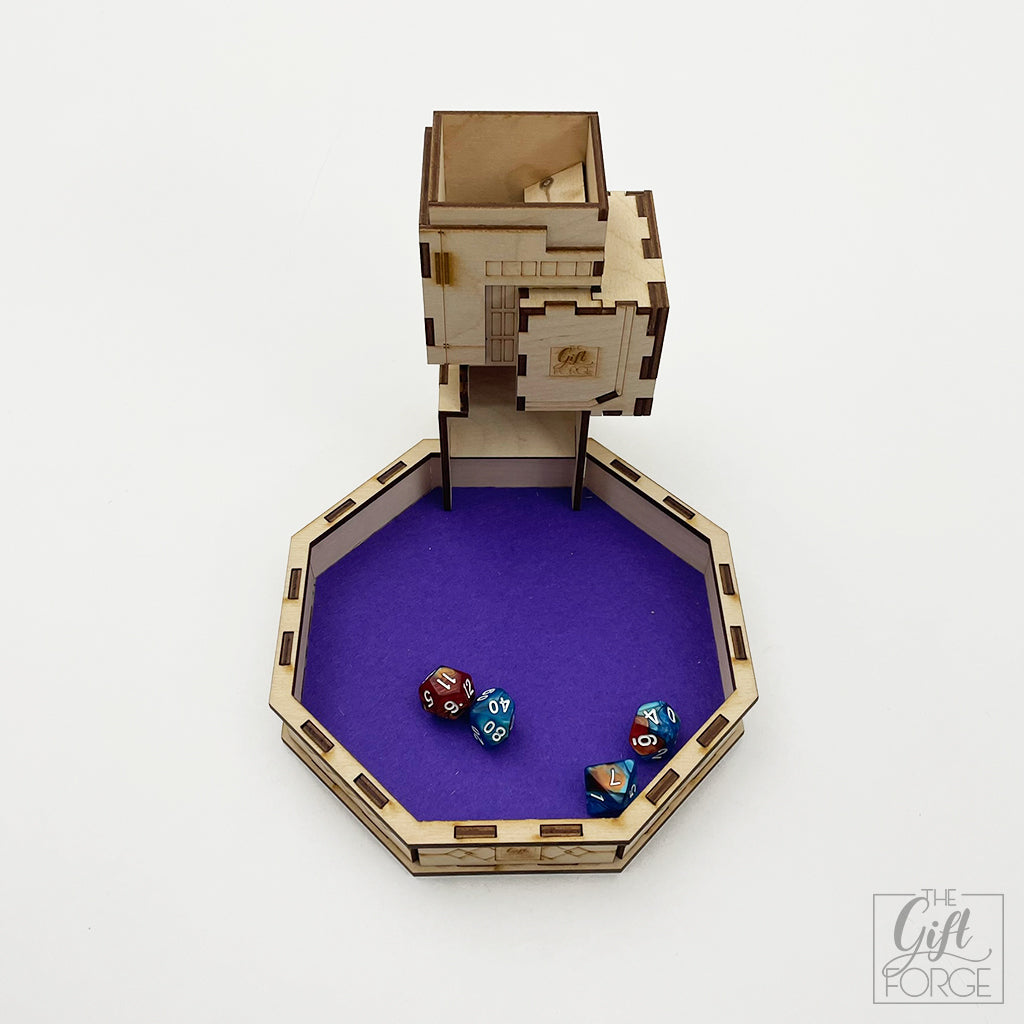 Cyberpunk dice tower-tray