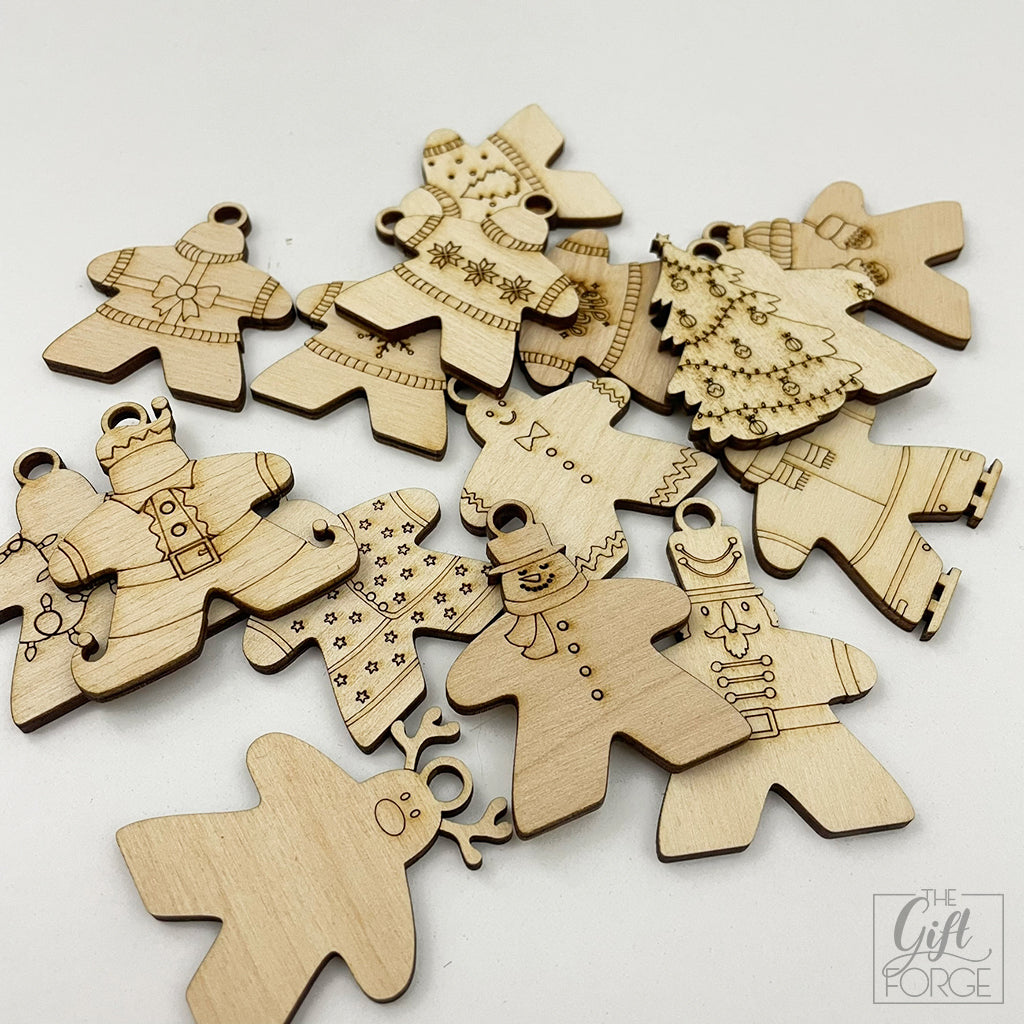 Meeple ornaments (christmas style)