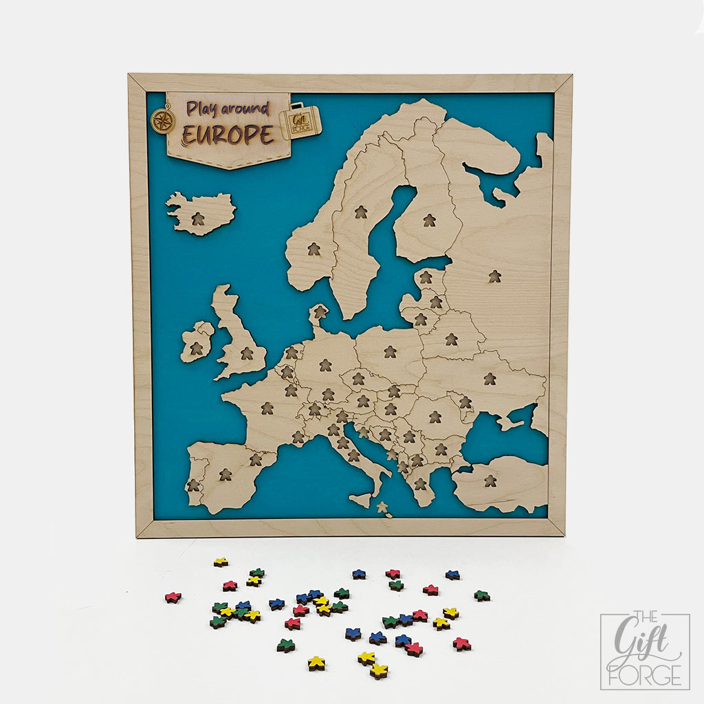 Play around Europe! challenge board