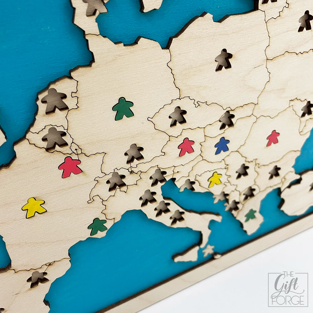 Play around Europe! challenge board
