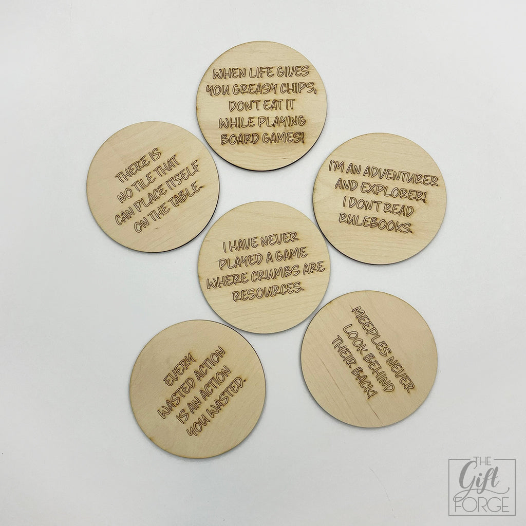 Choose your quote! coasters