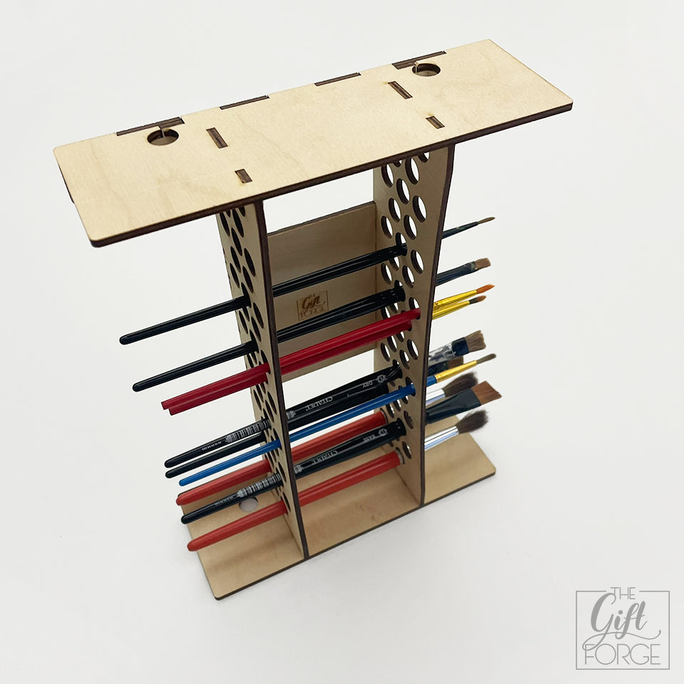 Paint brush holder stand