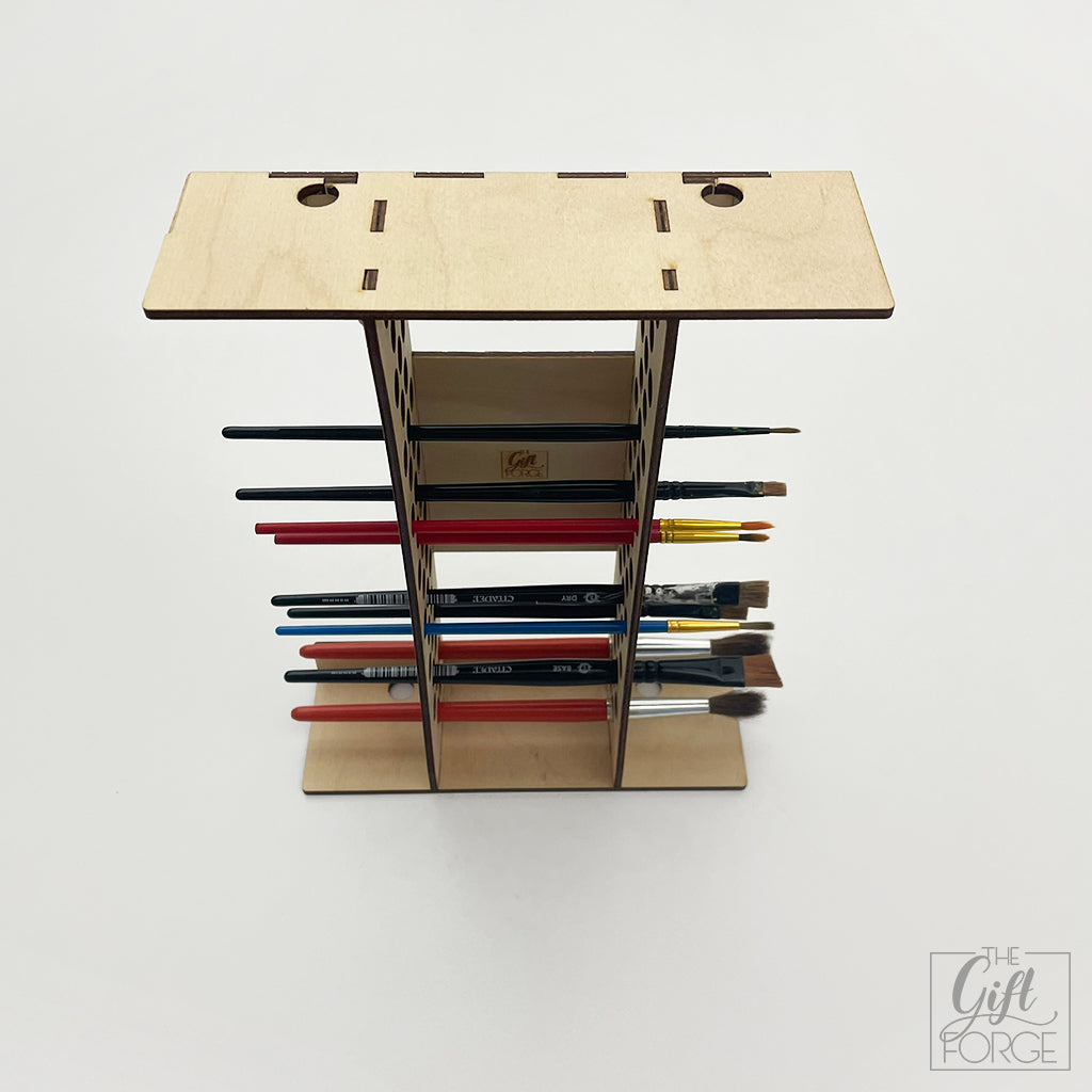Paint brush holder stand