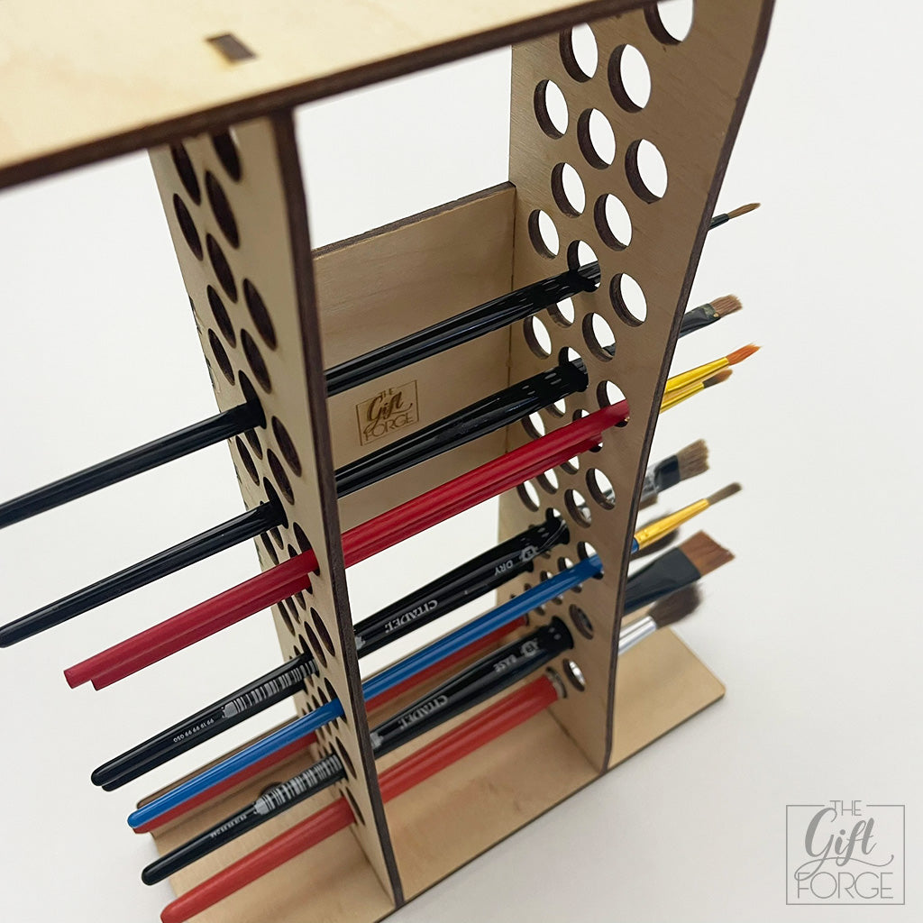 Paint brush holder stand