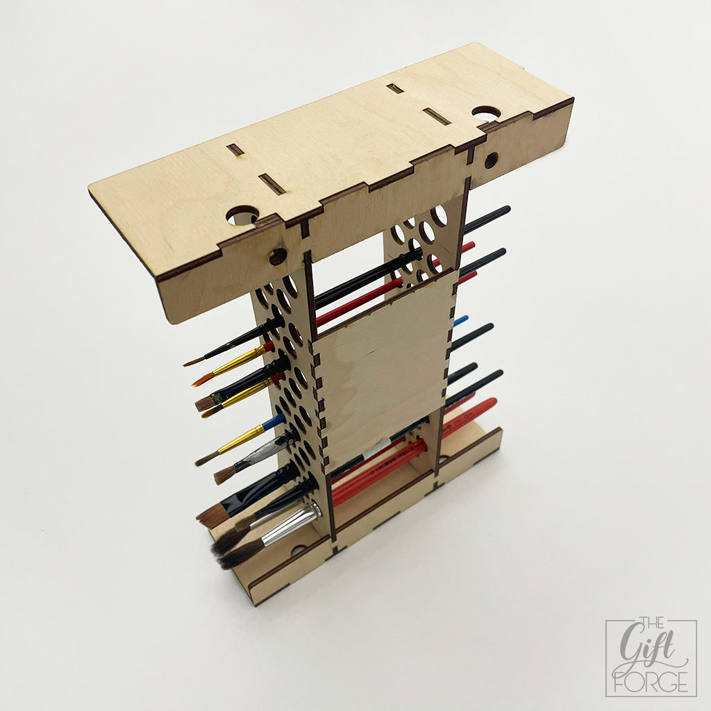 Paint brush holder stand