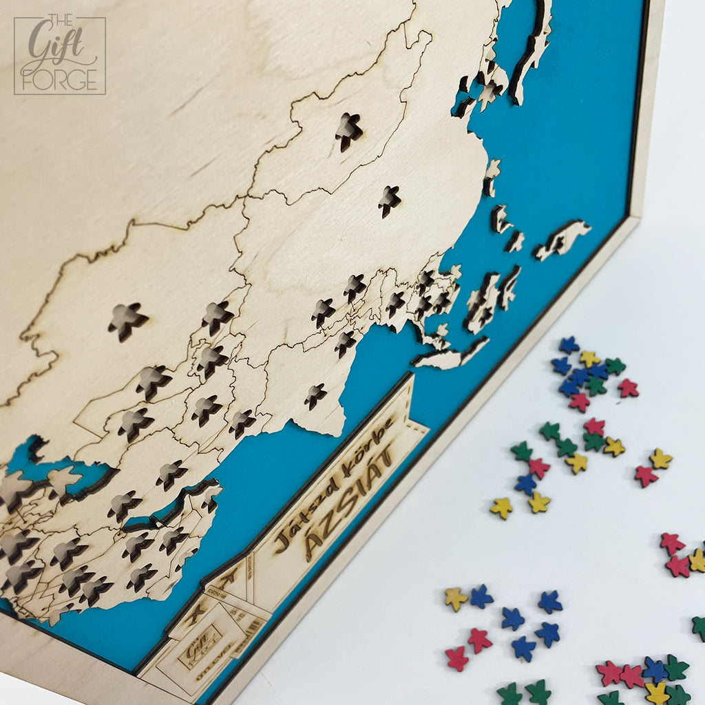 Play around Asia! challenge board