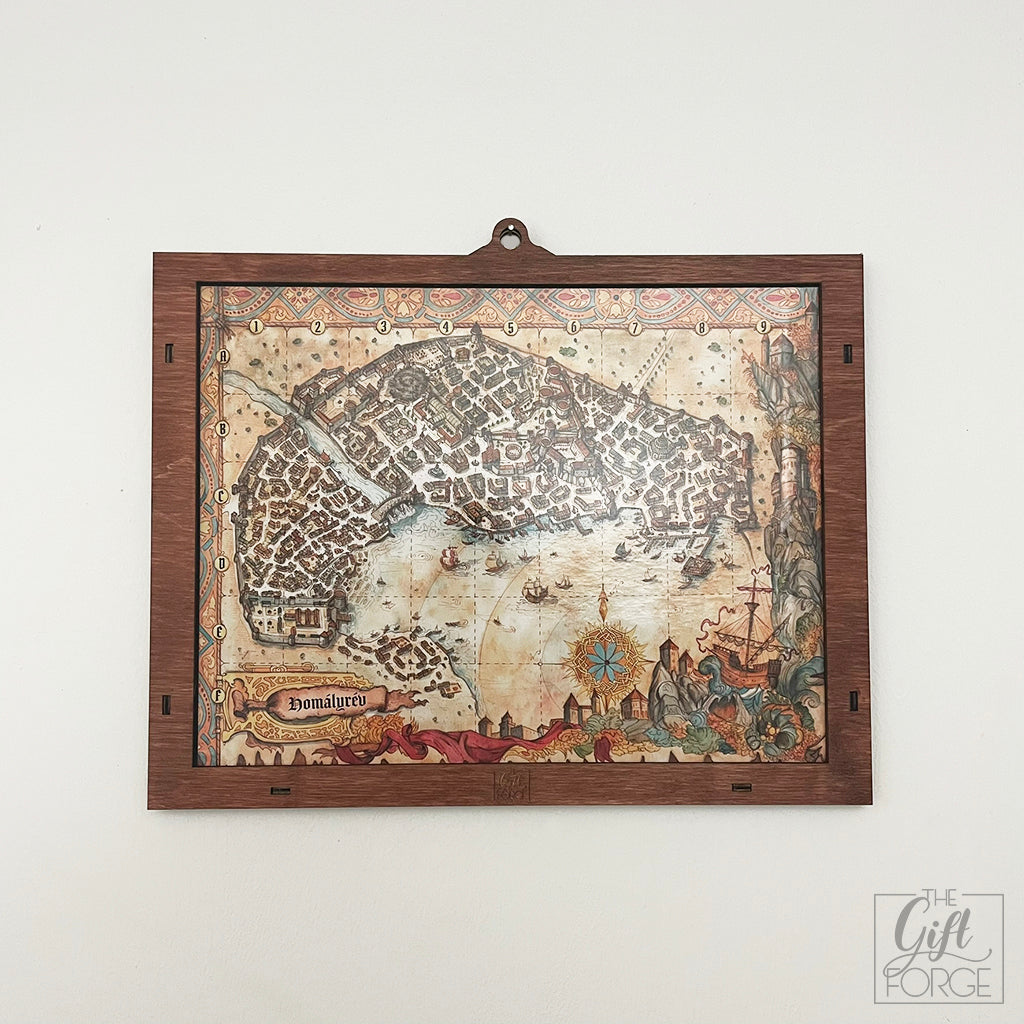 Map frame compatible with Gloomhaven: Jaws of the Lion