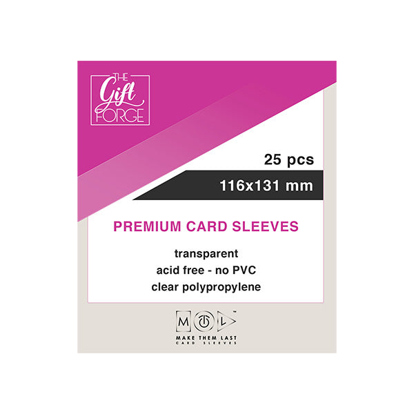 116x131 mm, 50 pcs premium card sleeves