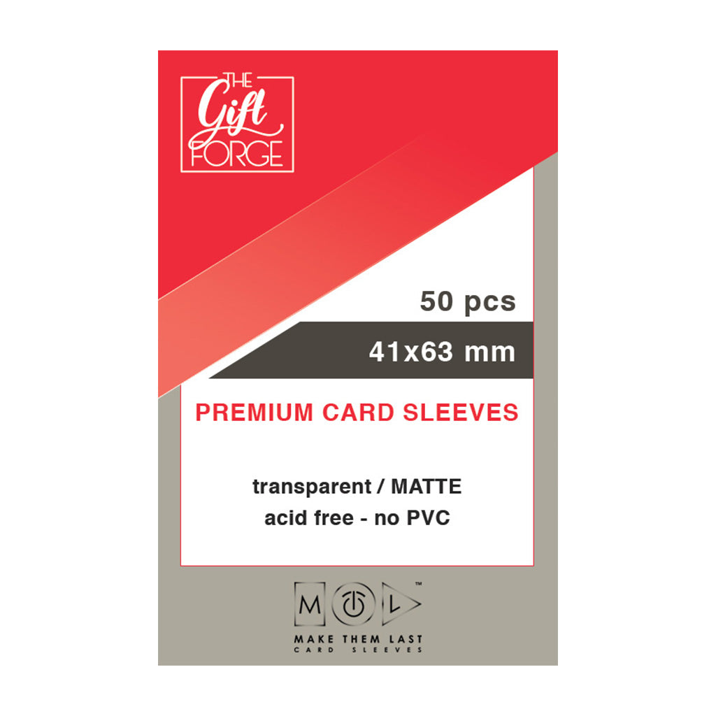 41x63 mm, 50 pcs card sleeves / MATTE
