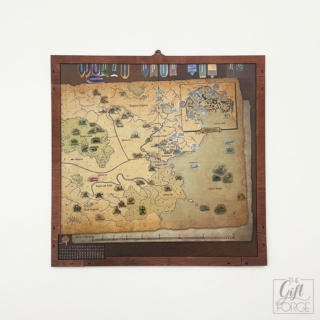 Map frame compatible with Gloomhaven