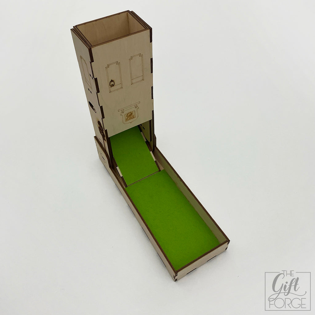 Wood workshop dice tower