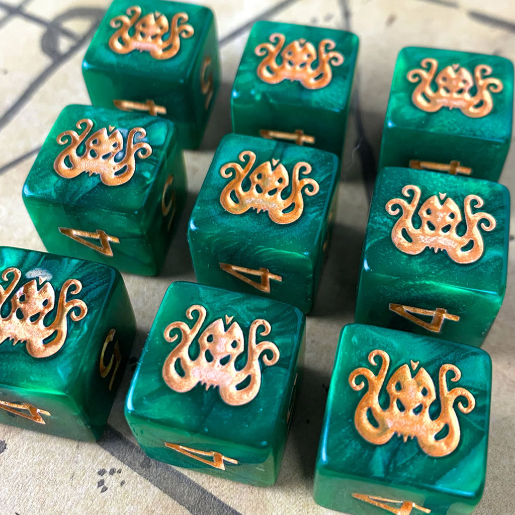 Cthulhu dice set (green)