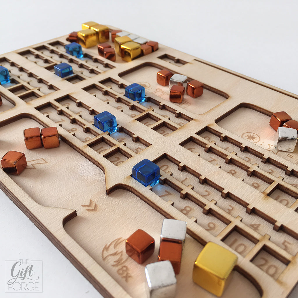 Player board compatible with Terraforming Mars