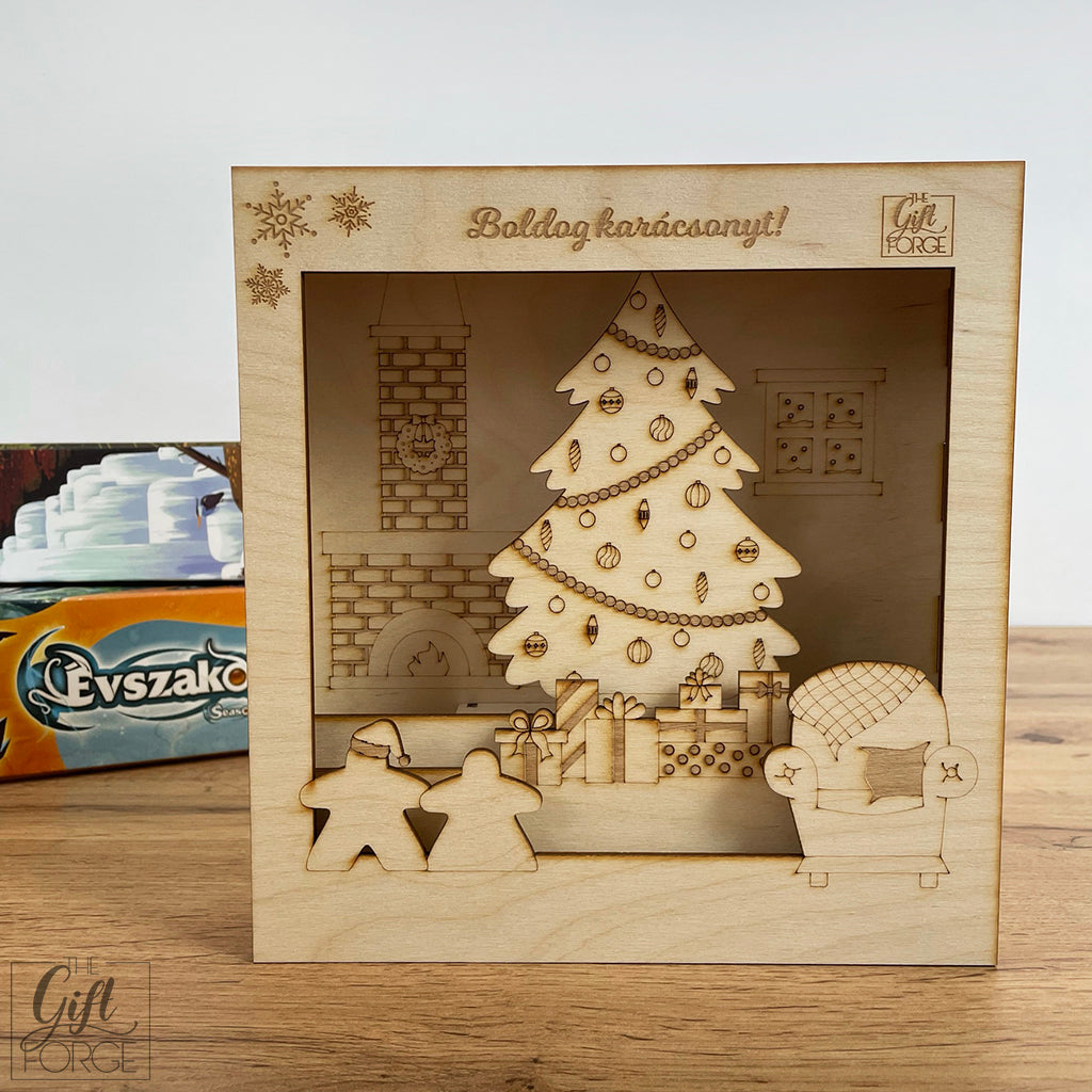 Christmas themed light box