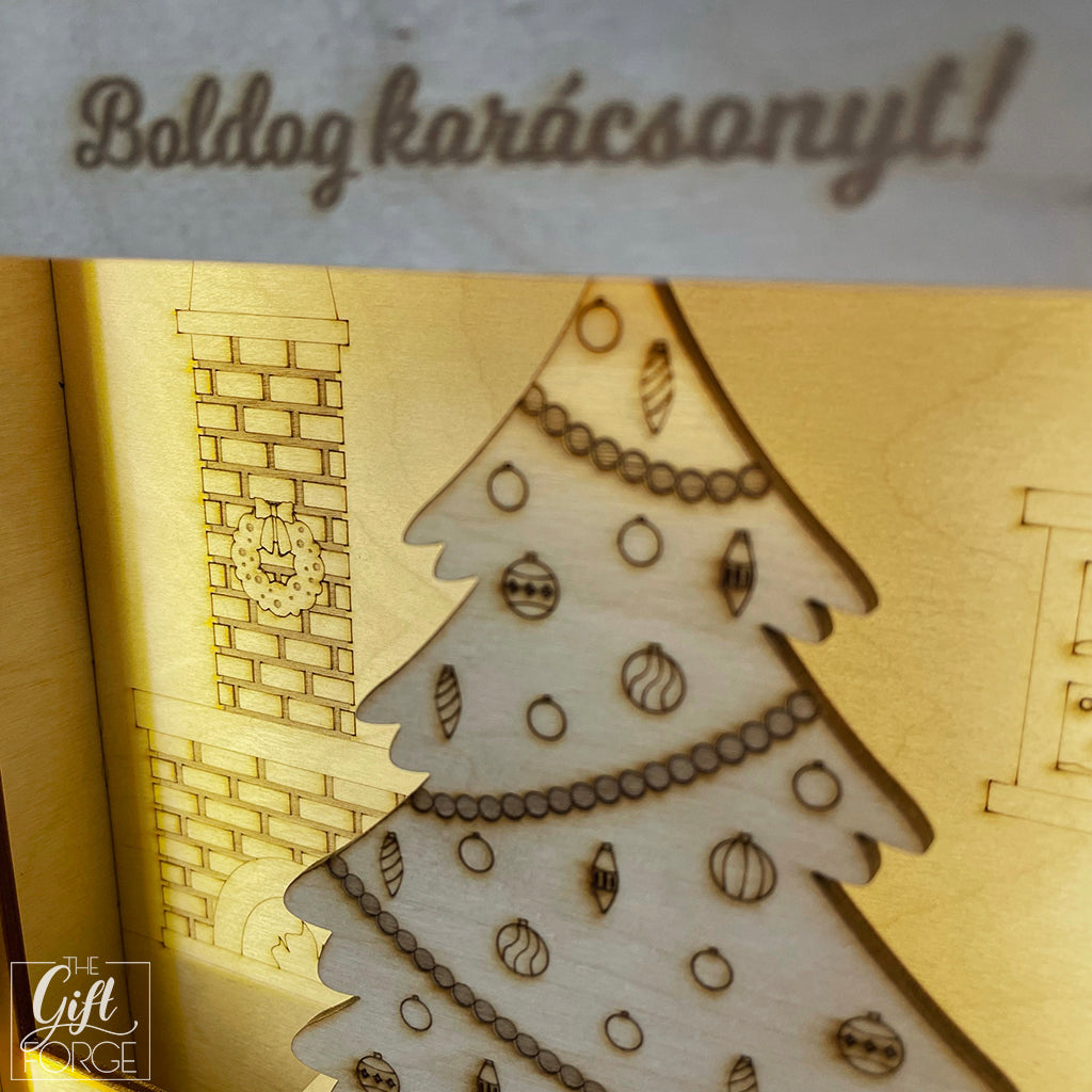 Christmas themed light box