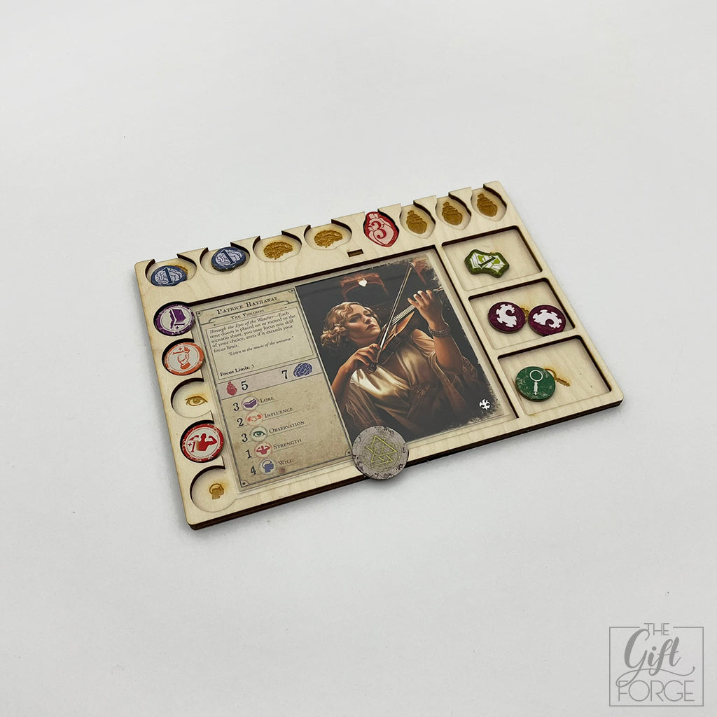 Player board compatible with Arkham Horror (3rd edition)