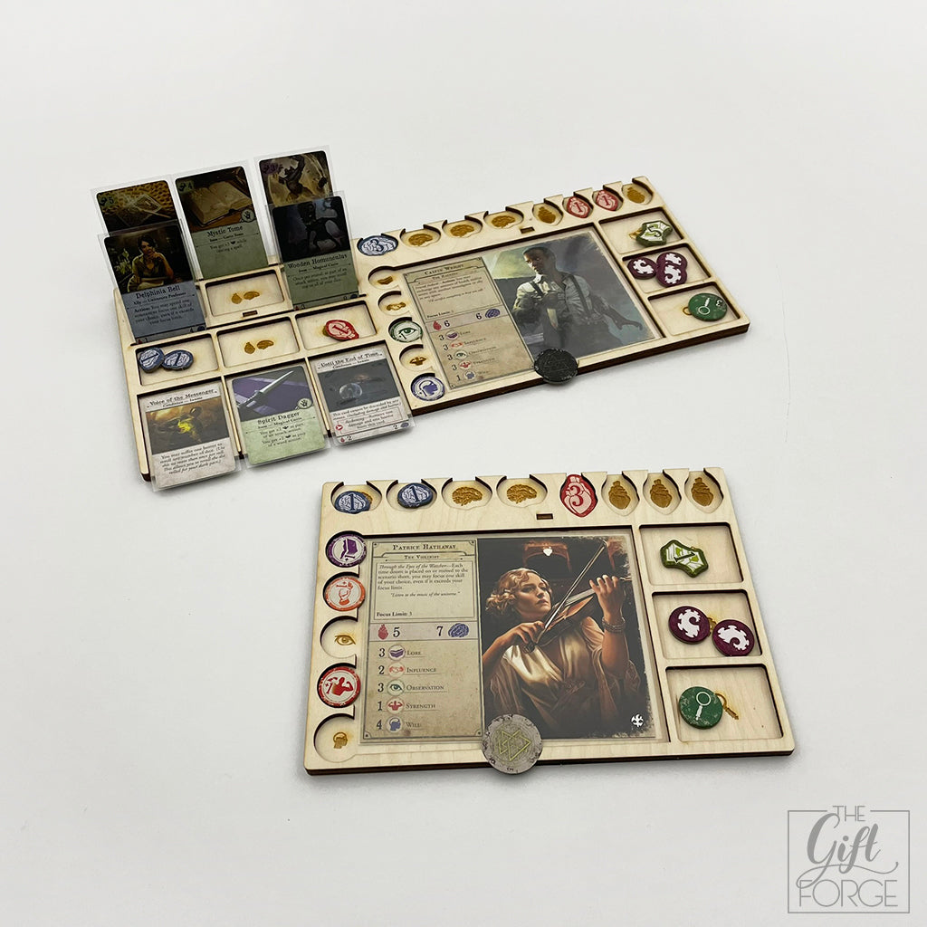 Player board compatible with Arkham Horror (3rd edition)