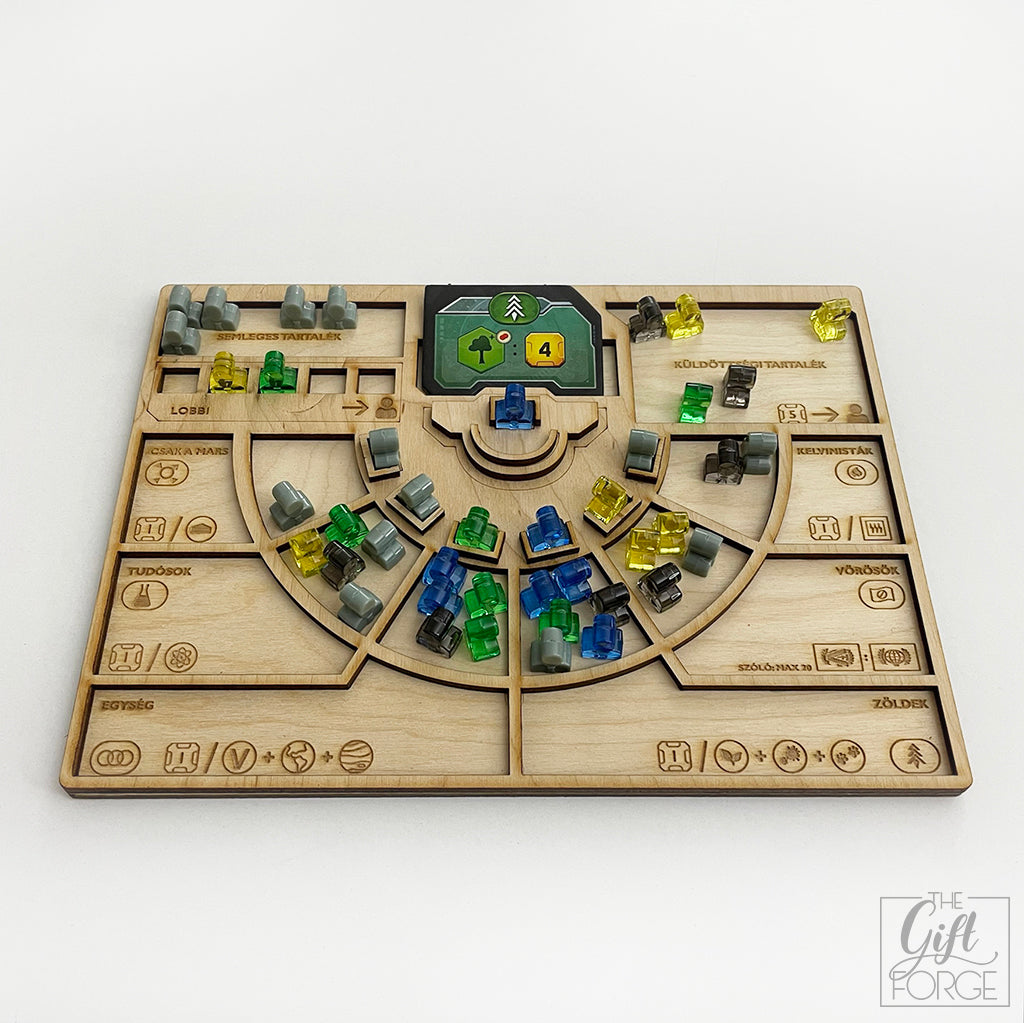 Committee board compatible with Terraforming Mars: Turmoil