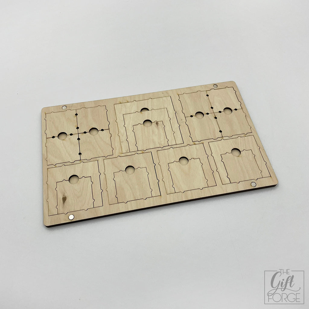 Manoeuvre and range ruler holder compatible with X-wing (+ tournament tray)