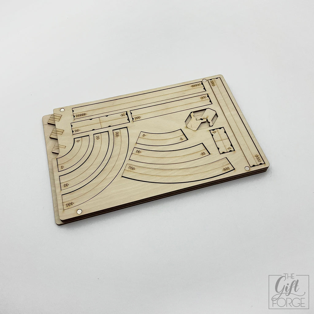 Manoeuvre and range ruler holder compatible with X-wing (+ tournament tray)
