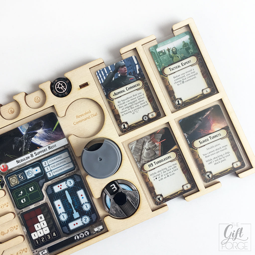 Player board compatible with Star Wars: Armada