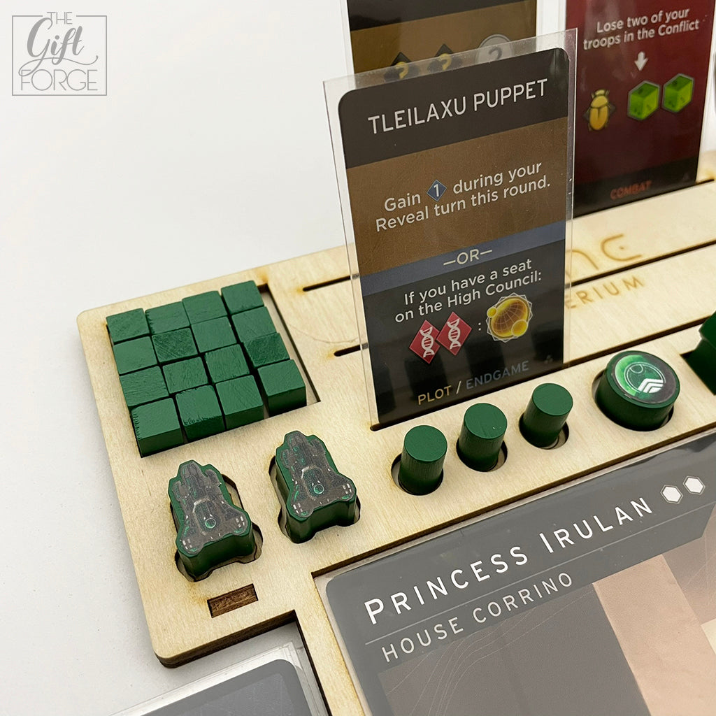 Player board compatible with Dune: Imperium