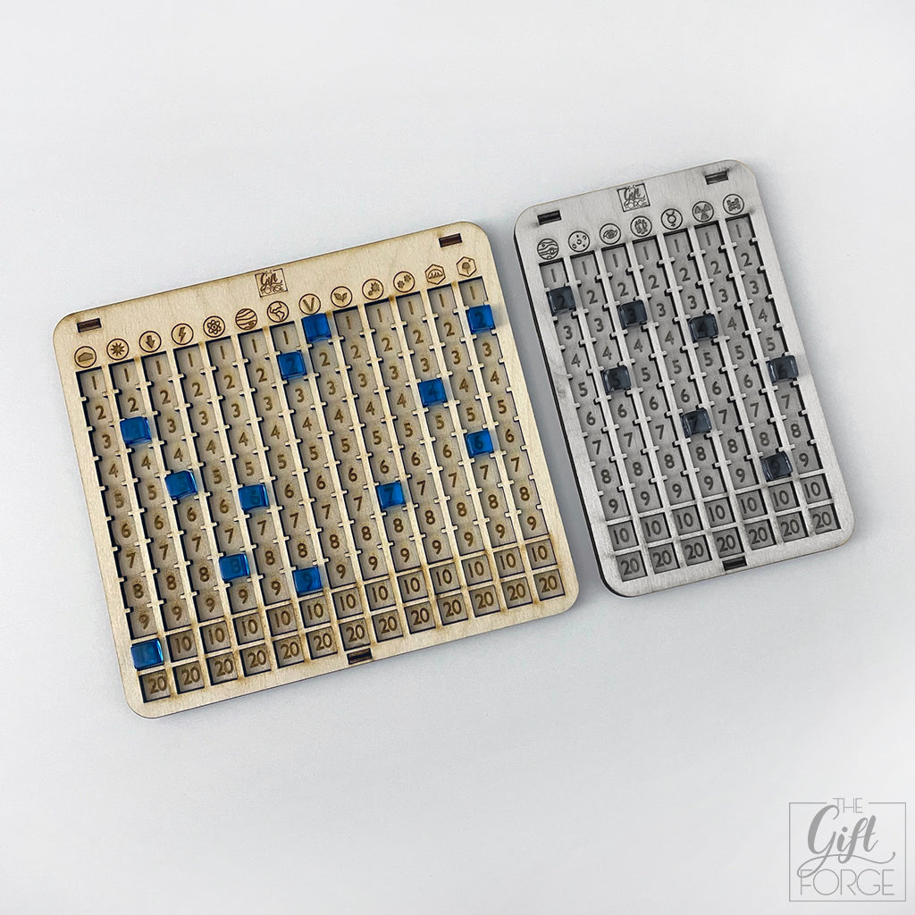 Icon counter board compatible with Terraforming Mars