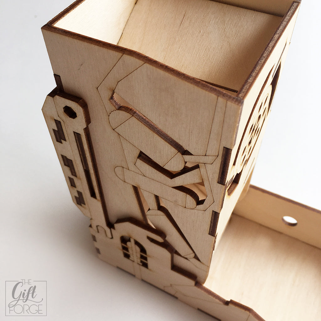Steampunk dice tower