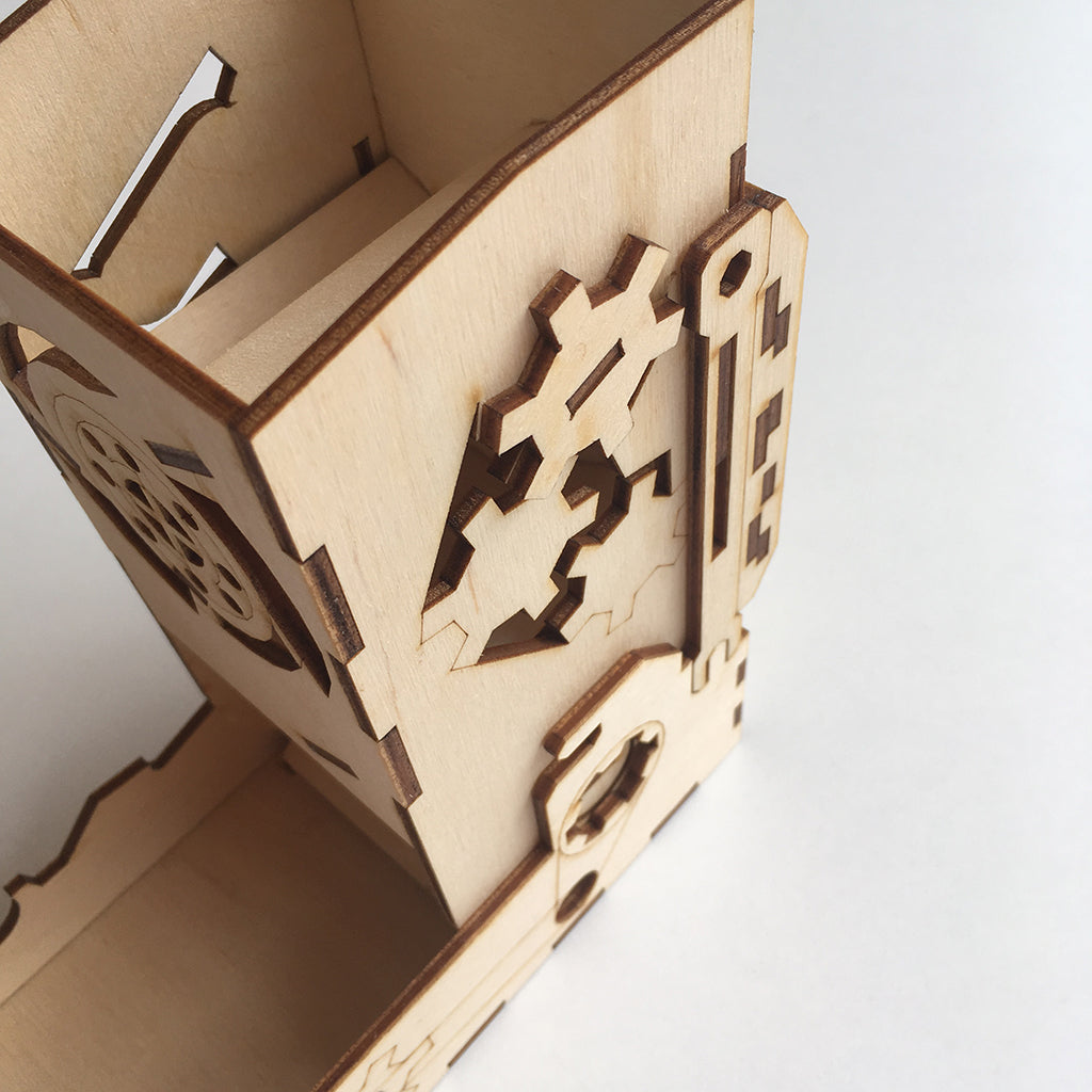 Steampunk dice tower