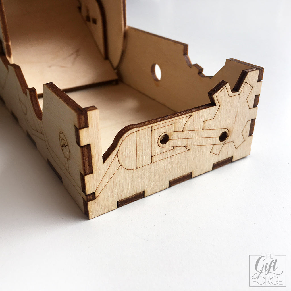 Steampunk dice tower