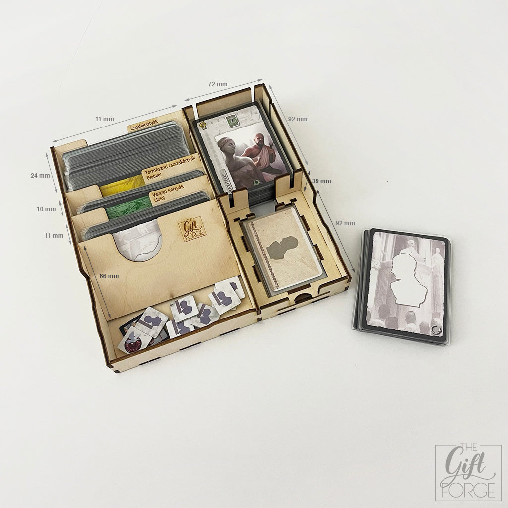 Insert compatible with 7 Wonders: Duel (fan made expansions)