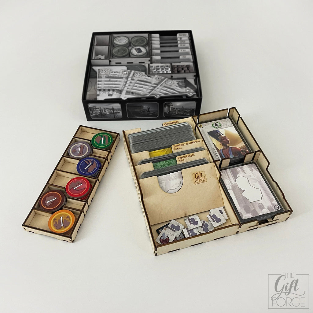 Insert compatible with 7 Wonders: Duel (fan made expansions)