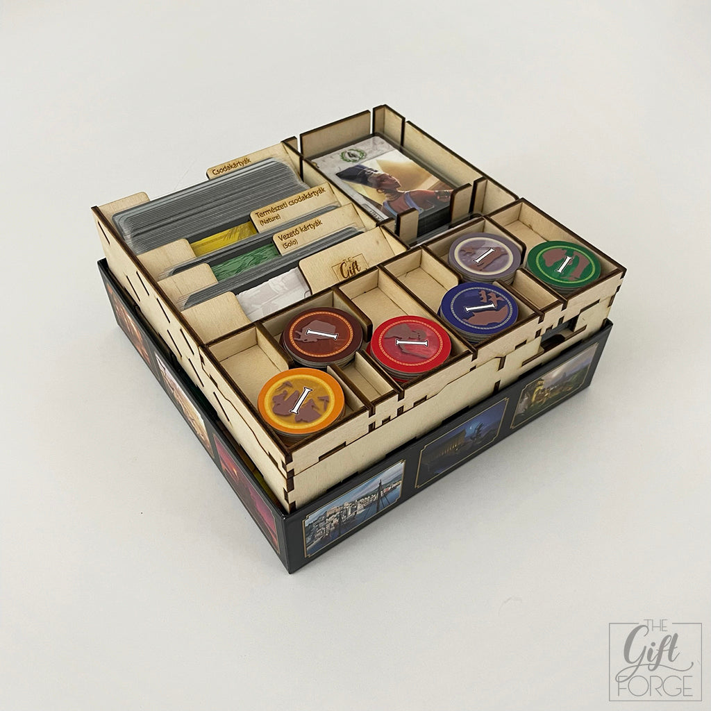 Insert compatible with 7 Wonders: Duel (fan made expansions)