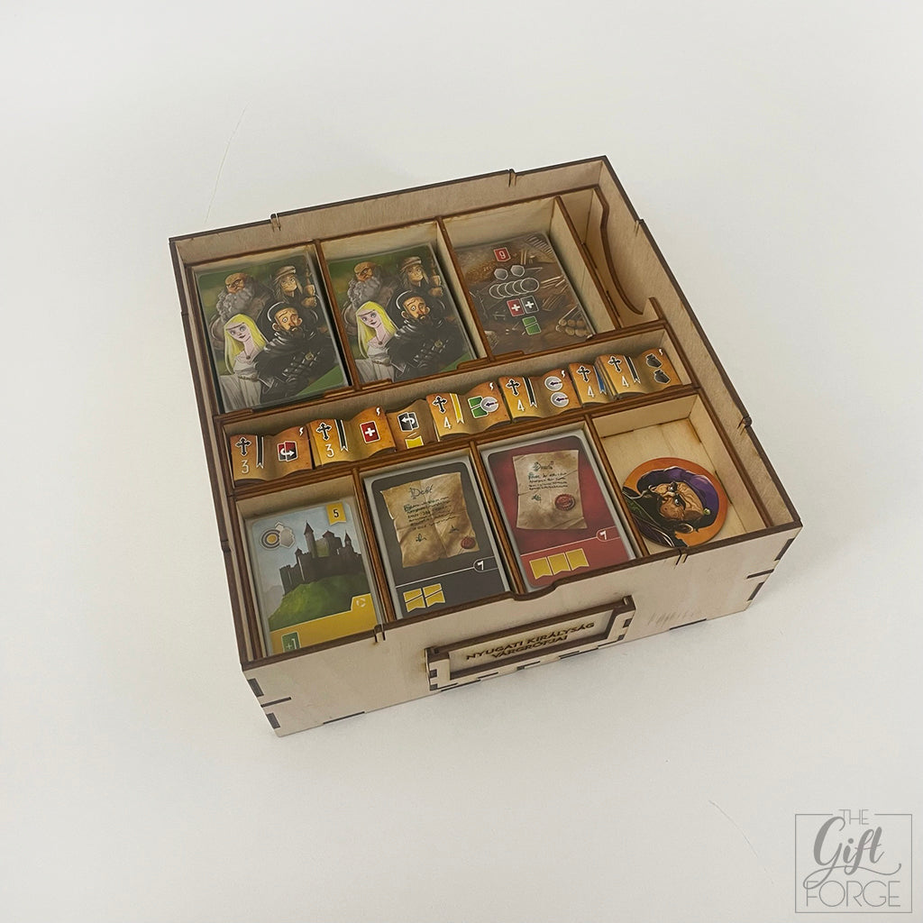 Wooden box for board games