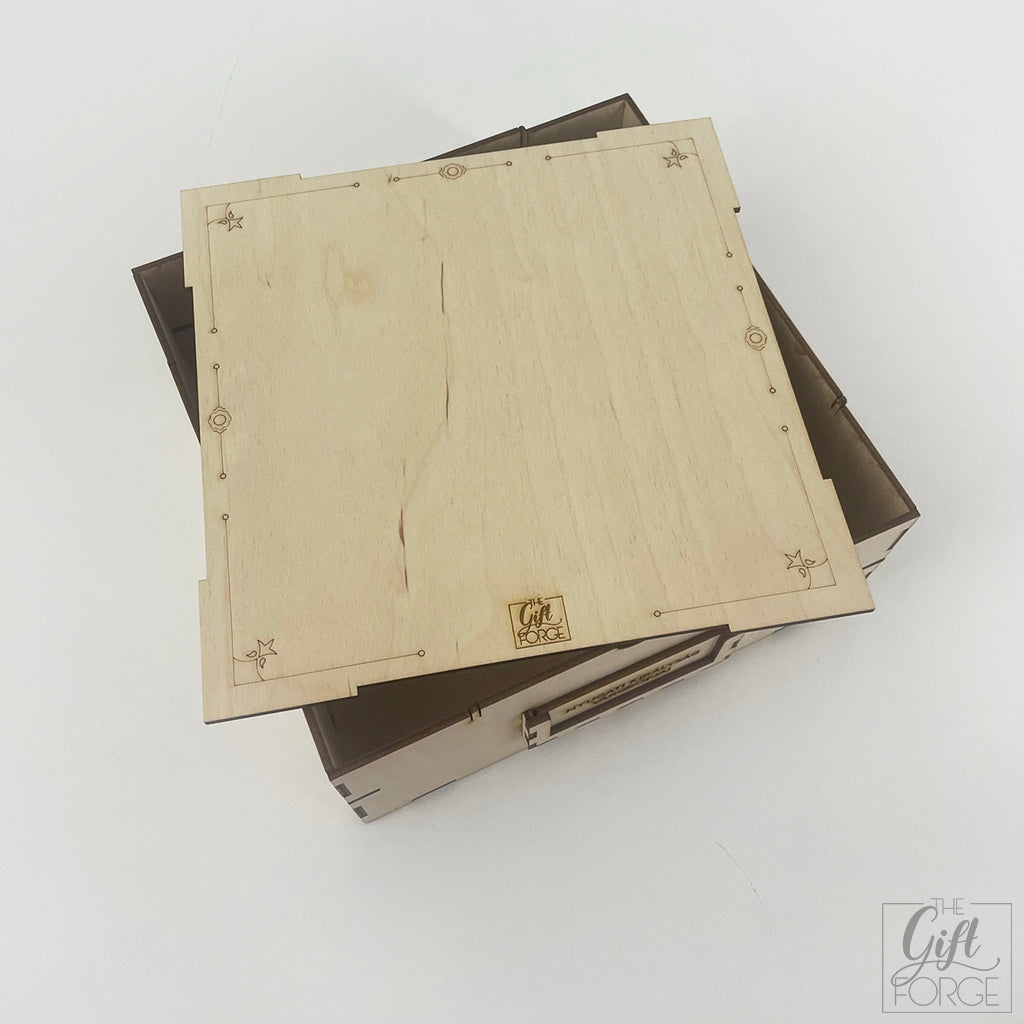 Wooden box for board games