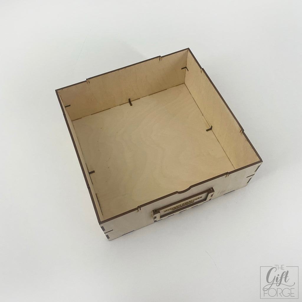 Wooden box for board games