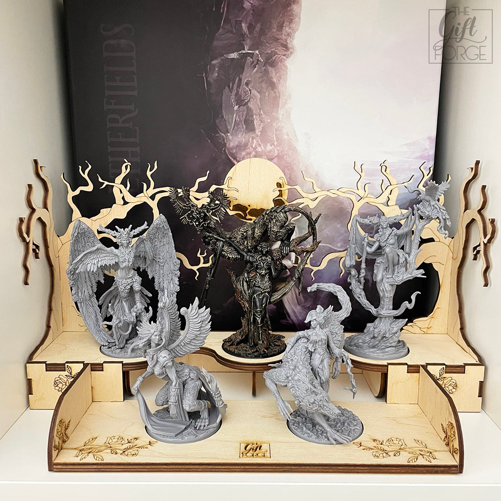 Miniatures display compatible with Etherfields