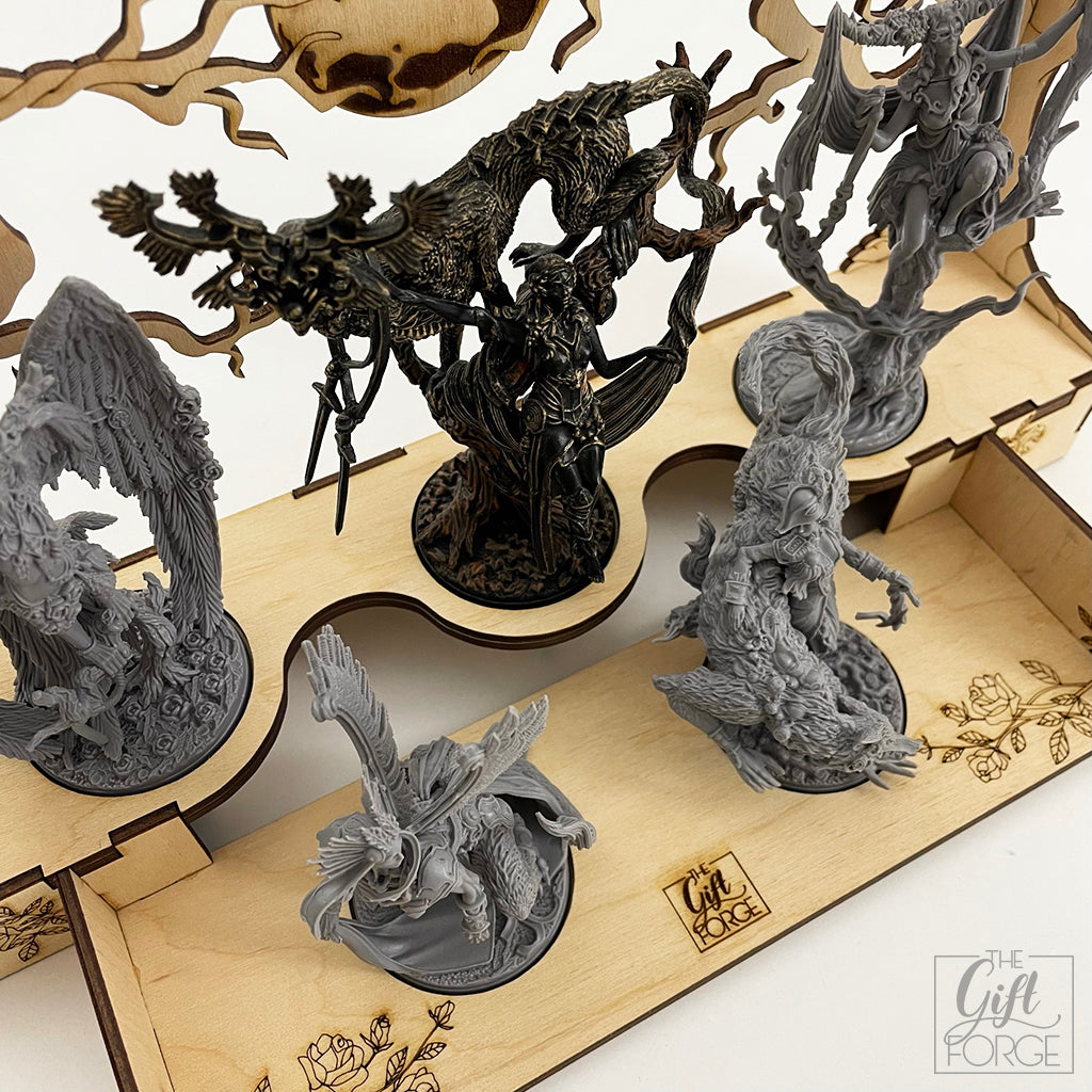 Miniatures display compatible with Etherfields