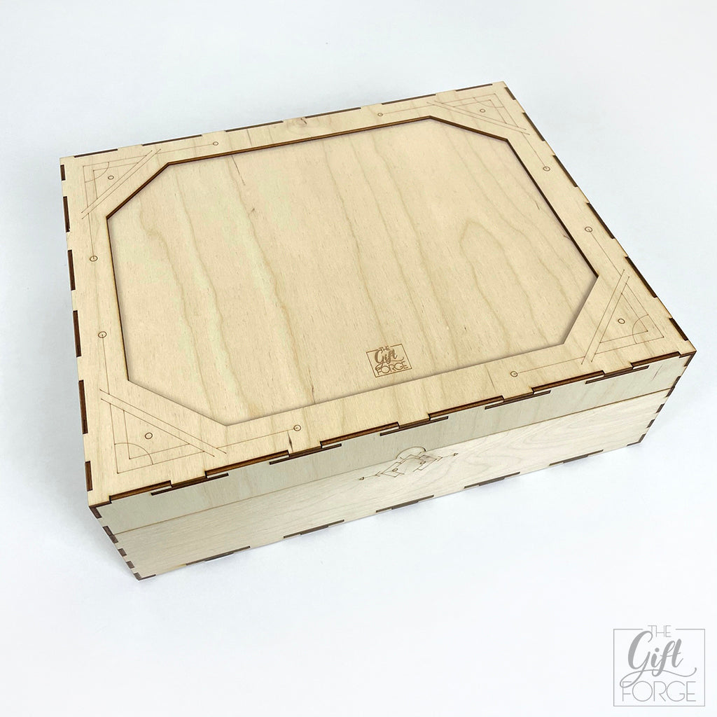 Card storage wooden box
