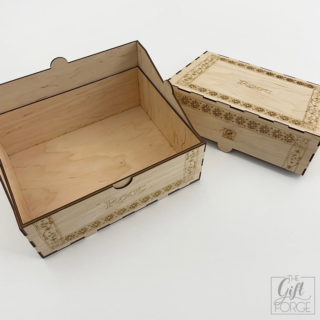 Wooden box compatible with Root