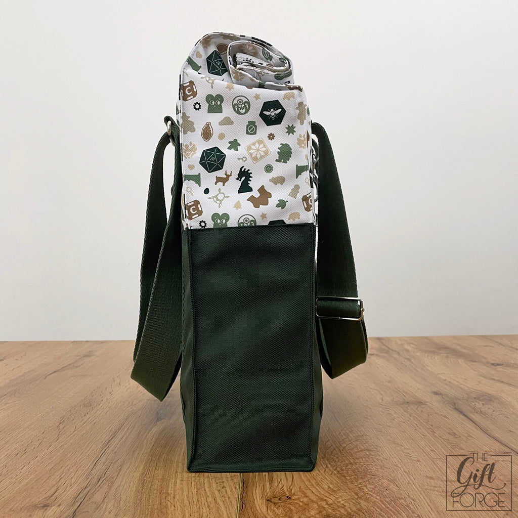 Board game bag (roll-top) - Green