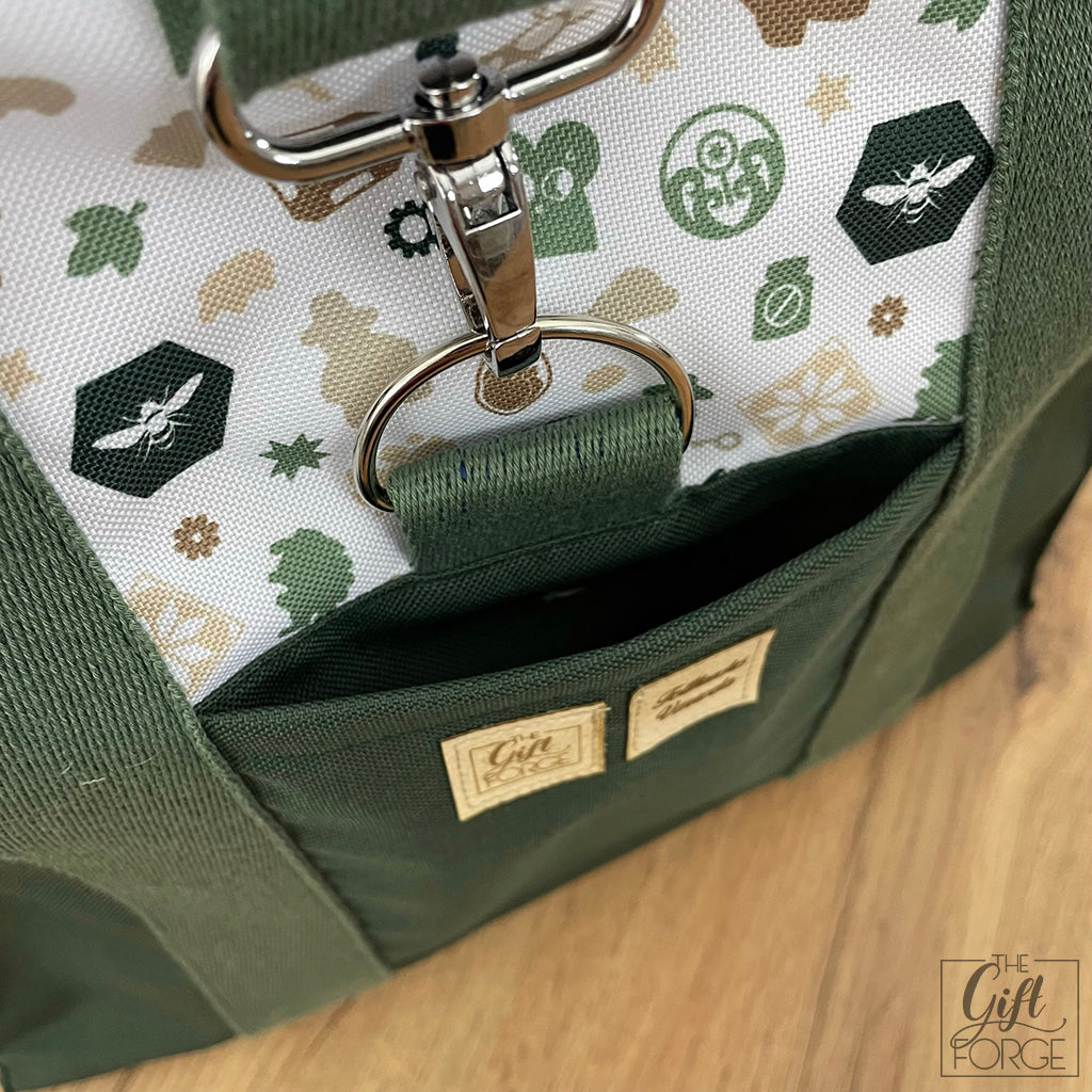 Board game bag (roll-top) - Green