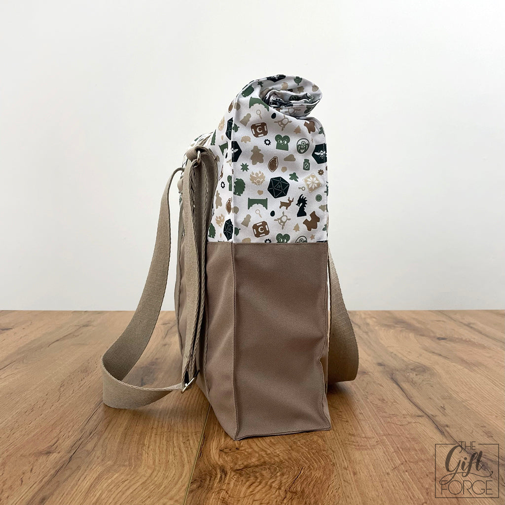 Board game bag (roll top) - Beige