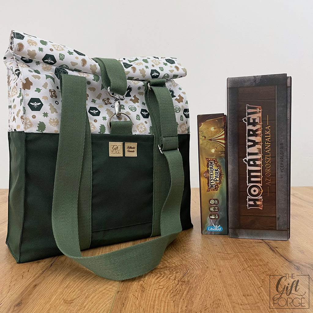 Board game bag (roll-top) - Green