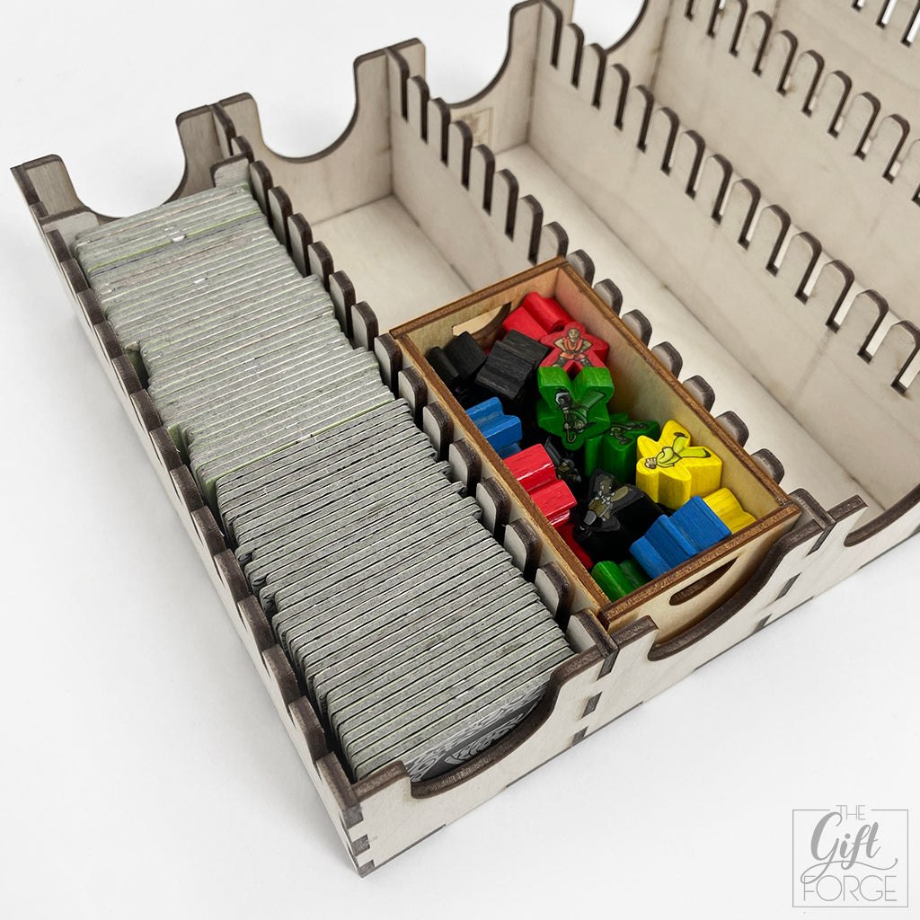 Token holder compatible with Carcassonne
