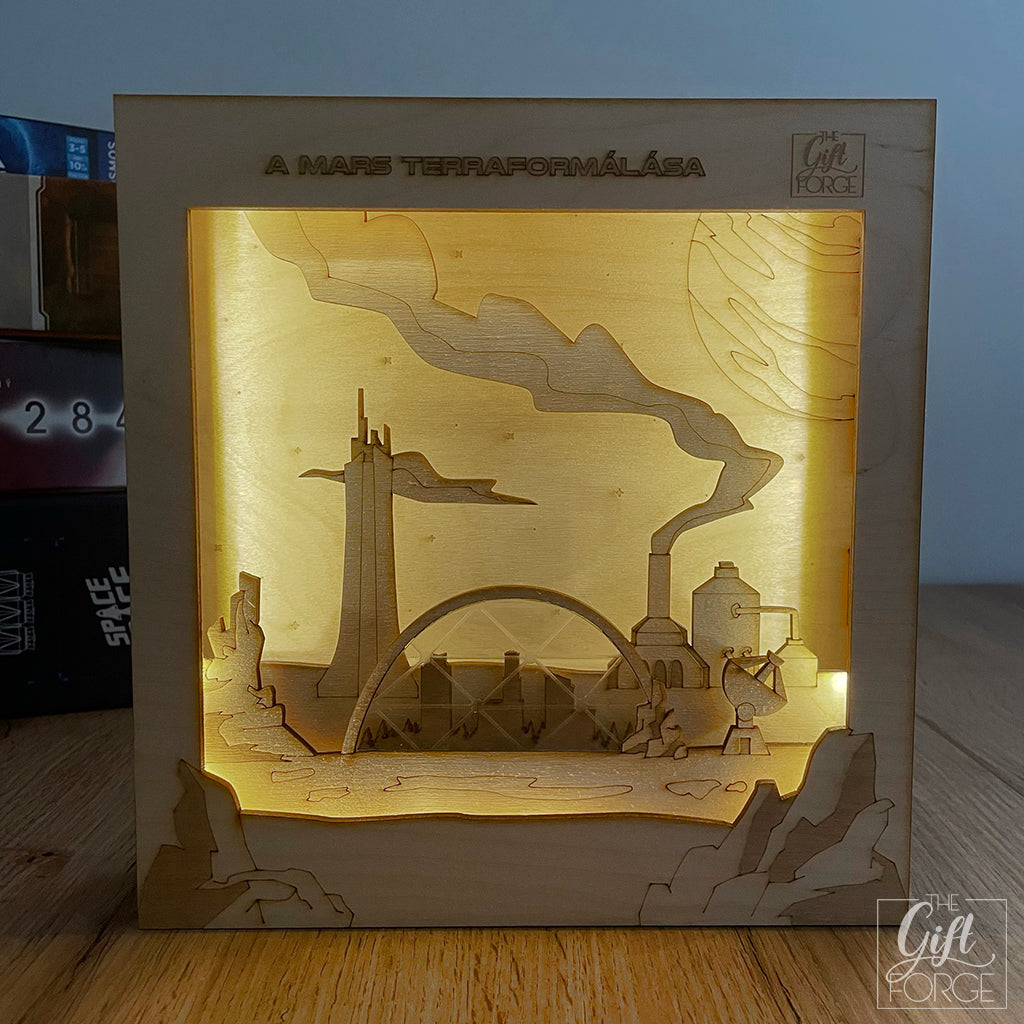 Space themed light box